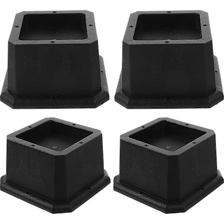 4 stk. seng gummiforhøyere justerbare møbelforhøyere sofa bordhøyde løftere