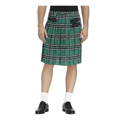 Rutete plissert skjørt for menn, tradisjonell scenekjole