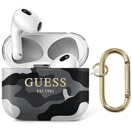 Guess GUA3UCAMG AirPods 3 veske svart/svart Camo Collection