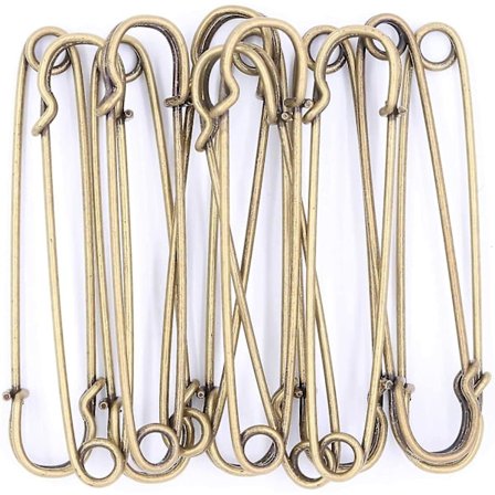 Sikkerhedsnåle Store Heavy Duty Sikkerhedsnål, Rustfrit Stål Sikkerhedsnål