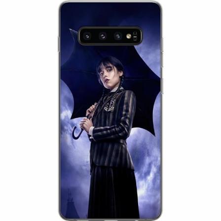 Samsung Galaxy S10 Genomskinligt Skal Wednesday Addams
