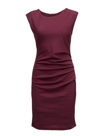 India Round-Neck Dress Kort Kjole Rød Kaffe