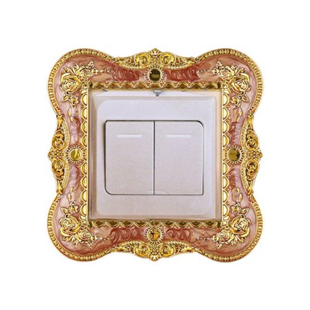 Enkelt lysbryter deksel Sokkel Surround Frame BRUN&GULL