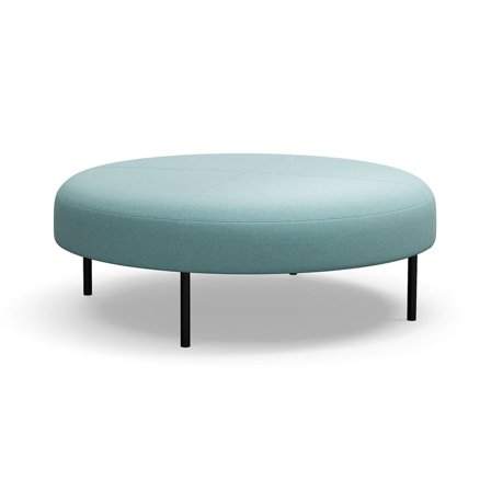Hocker, VARIETY, Ø 1200mm, Stoff Pod CS, türkis