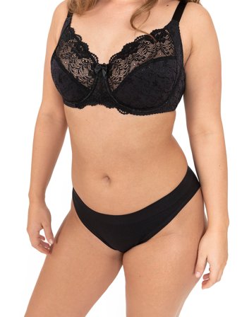 Dorina Philippa Non Padded Wired Bra - Black - F x 85