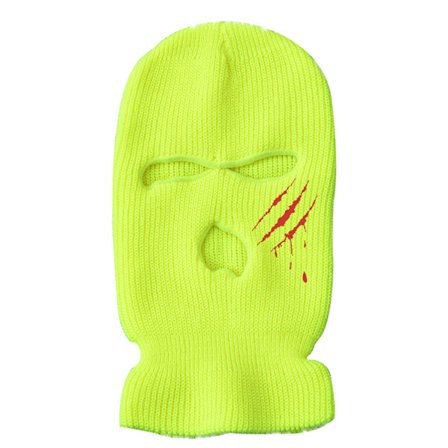 3-hullers strikket elefanthue ansigtsmaske, vindtæt og åndbar skimaske til koldt vejr til mænd og kvinder, cykling og løb