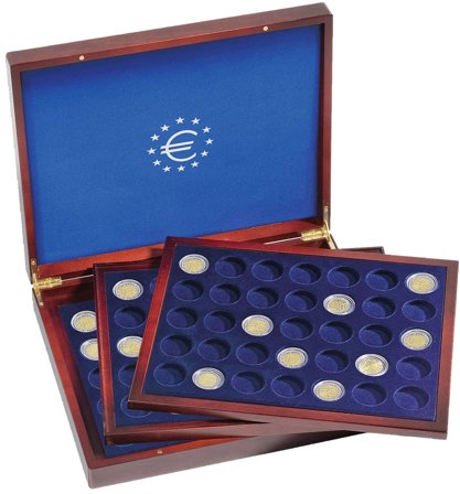 Leuchtturm VOLTERRA 2-Euro møntkasette med 3 indsatser