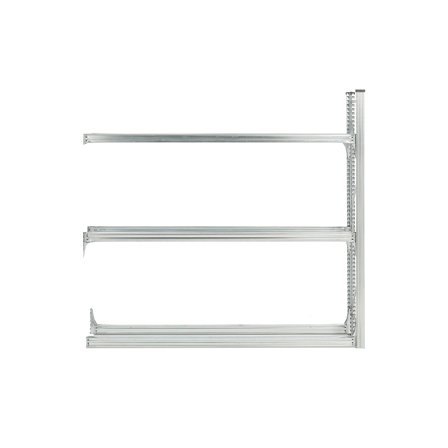 Reifenregal TRANSFORM Anbaumodul mit 3 Ebenen, 2000 x 2100 x 400 mm