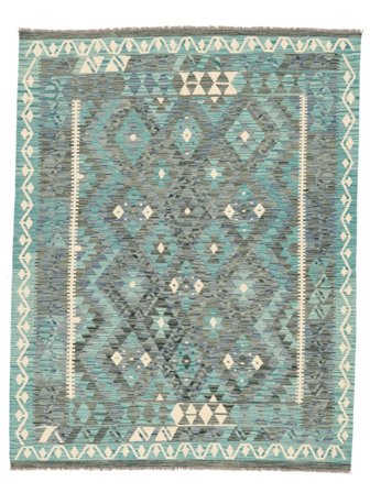 Kilim Afghan Old Style Tappeto 161X203 Lana