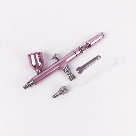 Airbrush Kit Airbrush System Kit med luftinntakskobling Malingsverktøy Multifunksjonell dobbeltvirkende rose gold