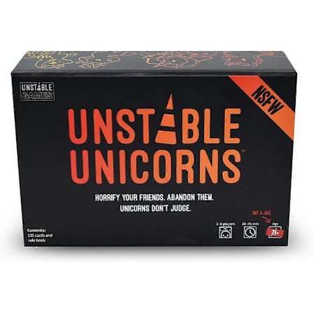 Unstable Unicorns NSFW Kortspil - Et strategisk kortspil og selskabsspil for voksne med drikkeregler tilgængelige (for alderen 21 )[D]