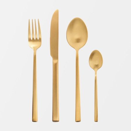 Åhléns Home Borstat bestickset SOFI 16 delar Bestick Guld ONESIZE