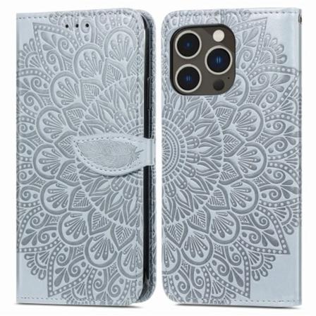 iPhone 15 Pro Max plånboksfodral - Grå grå