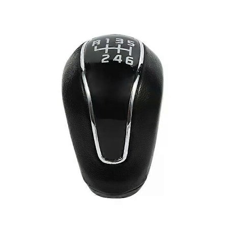 6-växlad växelspaksknopp Läder Svart Manuell Växelspak Huvud Handboll För Hyundai Creta IX25 Kia Forte Cerato K3 Ceed 2012-16
