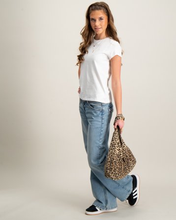 Polo Ralph Lauren Cotton Jersey Tee Biały T-shirty Dziewczyna - Kids Brand Store