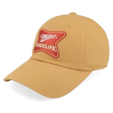American Needle - Beige unconstructed Cap - Miller High Life Ballpark Beige Dad Cap / Unconstructed @ Hatstore