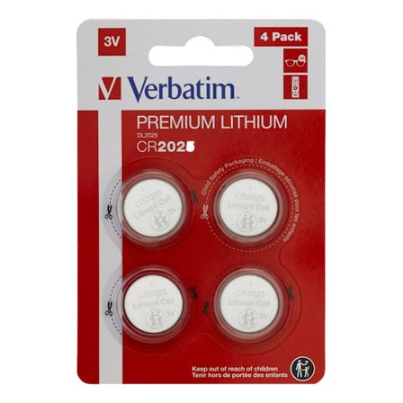 Lithium battery CR2025 3V 4 pack