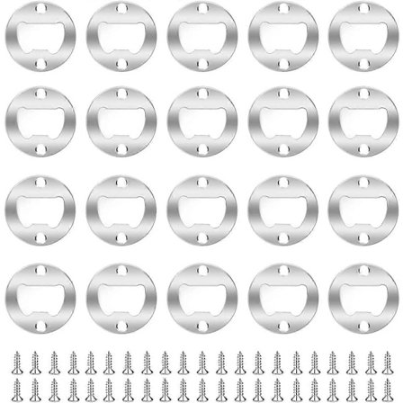 20-pack Rostfritt stål flasköppnare insats kit metall ölflasköppnare öl