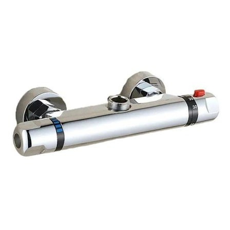 Termostatisk blandebatteri for dusj – Termostatbatteri dusjventil med øvre vannutkaster_TF_TF