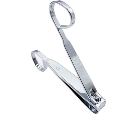 Stora nagelklippare, skarpa nagelklippare i rostfritt stål, böjd