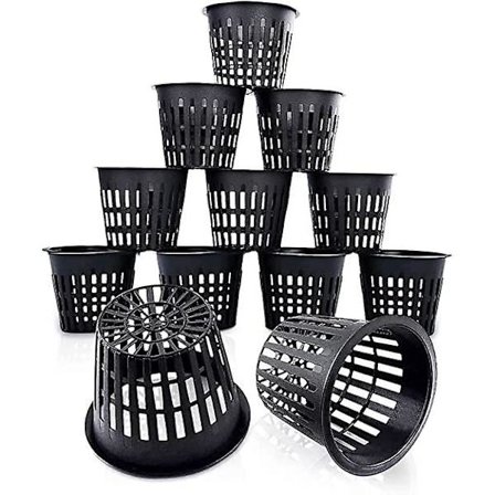 Plastik Hydroponiske Kurve Genanvendelige Hydroponiske Plantepotte Vandplante Kurv til Aeroponiske Hydroponics, Blomsterplantning, Havearbejde (12stk,