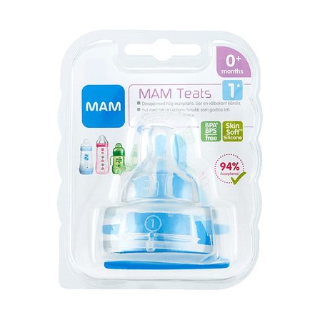 MAM Flaskesut Str. 1, Børn & Forældre, Sutteflasker & Tilbehør, Sutteflasker