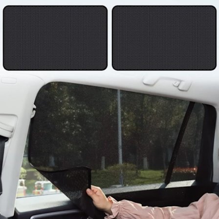 2-pak magnetiske bilgardiner, solgardiner til bil, solgardiner til baby i bil