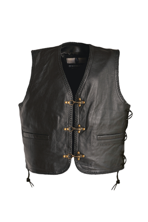 Vest Richa sadisch lederen vest met veters