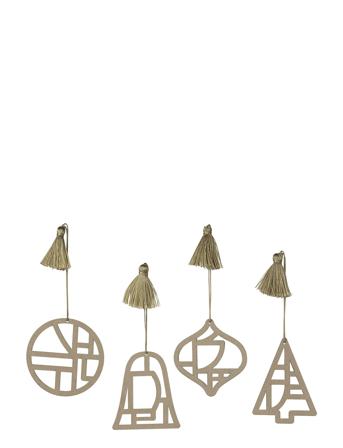 Fili Ornaments Brown Broste Copenhagen