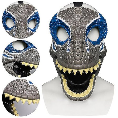 Horror Dinosaur Masque Foldbar Animal Latex Masque Halloween Cosplay Kostume Julegave