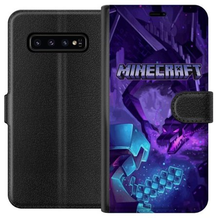 Yhteensopiva Lompakkokotelo Samsung Galaxy S10 Minecraft