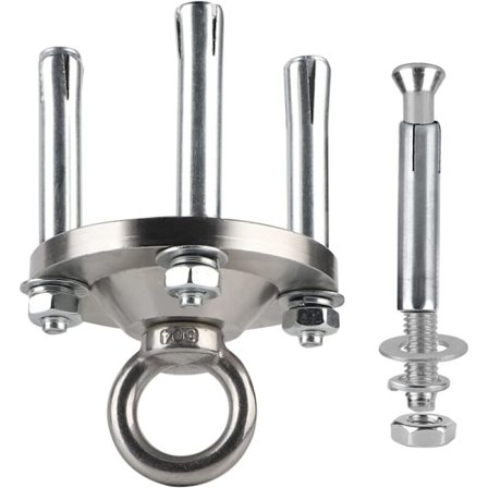 Takkrok för Hängstol, Tung Duty Krok, Swivel Krok med Lager, 360° Rotation, 500kg, Tung Duty 304 Rostfritt Stål Takkrok, Swivel