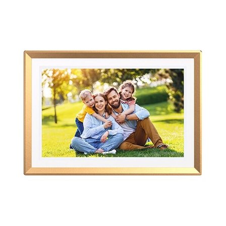 Arzopa D10 Gold - 10.1" digitaalinen valokuvakehys, jossa on kosketusnäyttö ja WiFi