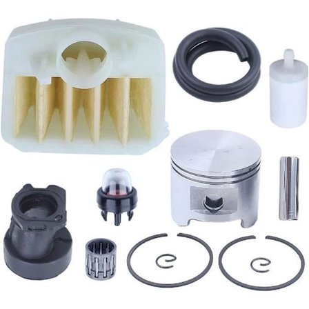 Luftdrivstoffledningsfilter stempelringsett 45 mm kompatibel med Husqvarna 353 350 motorsag reservedeler ut