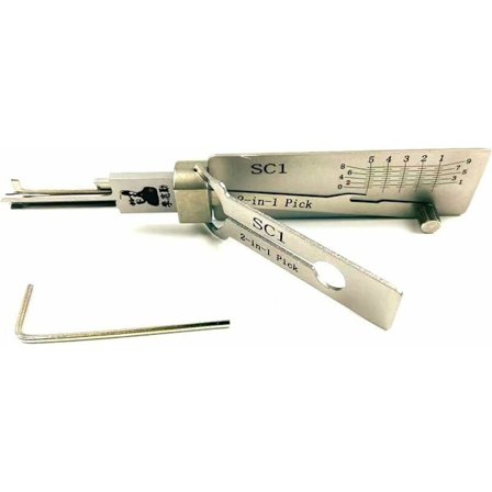 SC1 LiShi Tools 2 i 1 Professionella Låssmedverktyg