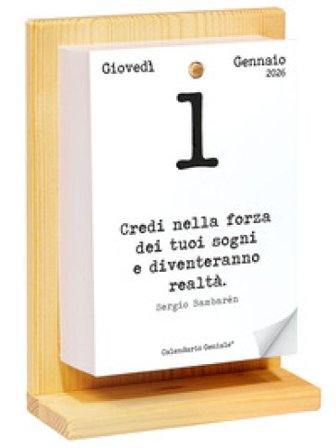 Calendario geniale 2026 con supporto