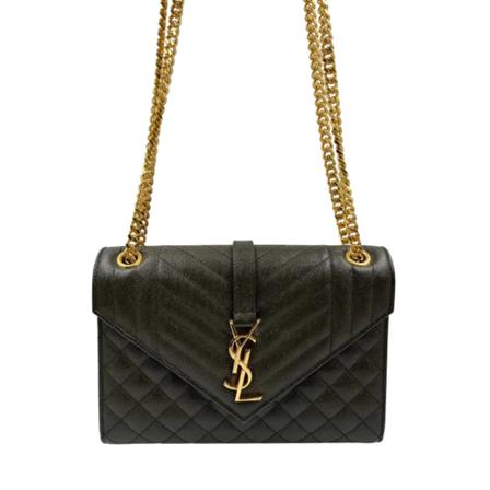 Saint Laurent Vintage Pre-ownedLeatherhandTass , Zwart , Dames , Maat: ONE Size Vintage Tassen