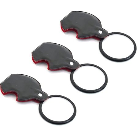 Mini-suurennuslasi 10x Taittuva Tasku Suurennuslasi 50mm Loupe Kiertävällä Suojakannella Lukemiseen, Tarrojen Lukemiseen, Käsitöihin (3 kpl)