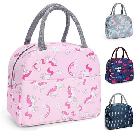 Liten kjøleboks, isolert vanntett Oxford tekstil lunsjpose, liten isolert myk kjølepose, isolert lunsjpose for kvinner, menn, skole og kontor