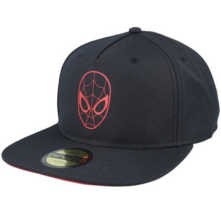 Difuzed - Preto snapback Boné - Spiderman Black/Red Snapback @ Hatstore