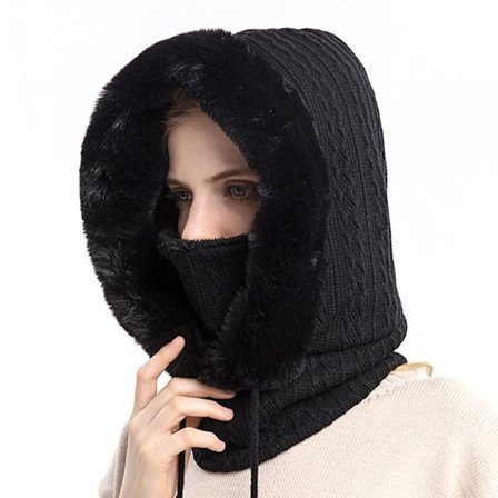 Vinterhue Udendørs Ridning Hovedbeklædning Kold Skiløb Hue Varm Halstørklæde Maske En Kold Ærme Hue