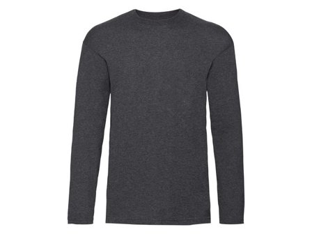 FRUIT OF THE LOOM T-shirt Långärmad mörkgrå XL - Lyreco - Yrkeskläder - T-shirts och toppar - T-shirts