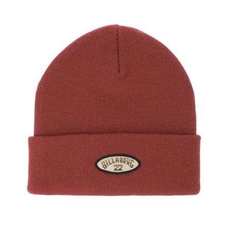 Billabong - Röd cuff Beanie - Every Other Day Brick Cuff @ Hatstore
