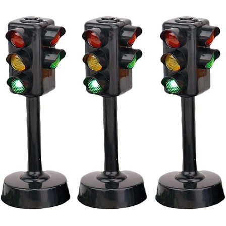 3 stk. Trafikklysleke Mini Trafikklysmodell Leke Tidlig utdanning Leke Trafikkskiltmodell Leke Billeksessuar for barn