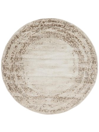 Olivier Ø 200 Bege Claro/Dourado Abstrato Redondo Tapete