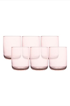 Hermia - Glassæt (6 dele) Foji - Rosa - Drikkeglas - Fra Homeroom