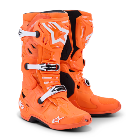 Alpinestars Tech 10 Supervented MX Boots Orange Fluo/Black/White 42