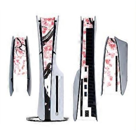 PS5 Slim-klistermärke i mitten, PS5 Slim dekorativt skinn, PS5 Slim personliga klistermärken