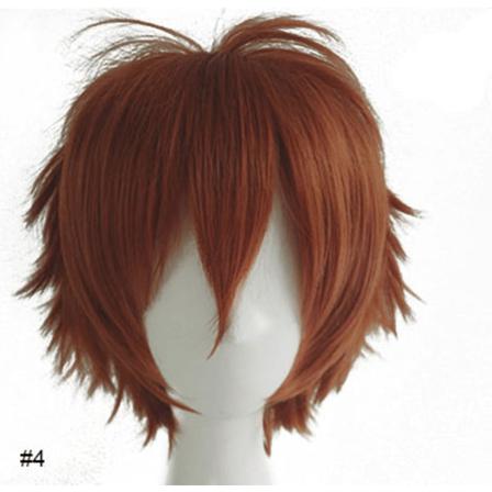 Kort Peruk Cosplay / Anime, Inkl. Perukmössa - #4 Ljusbrun