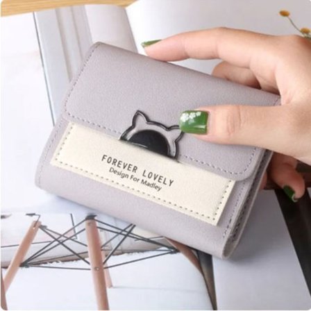 Miniplånbok Trevikt Söt Kattöra Liten plånbok 02 02